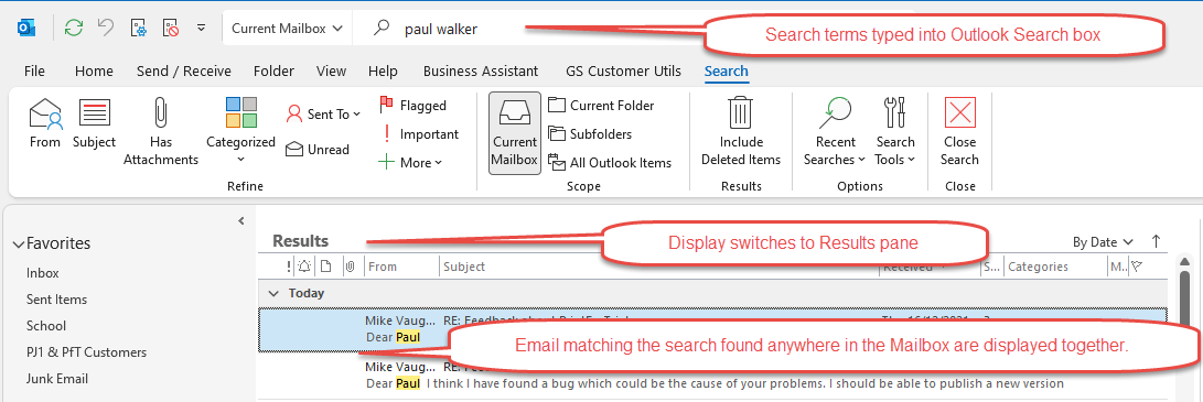 PfT3 And Outlook Search Print For Trial